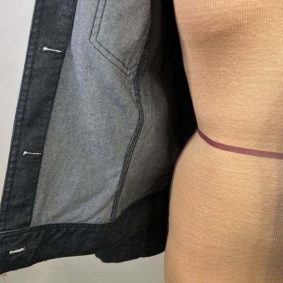 Josephine Chaus Fitted Denim Jacket - Size 10 - Picture 10 of 12